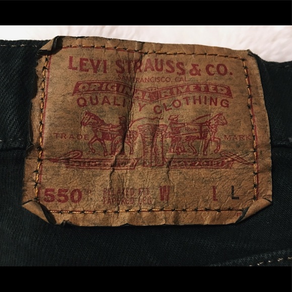 LEVI’S 550 dark green straight leg - Picture 4 of 6